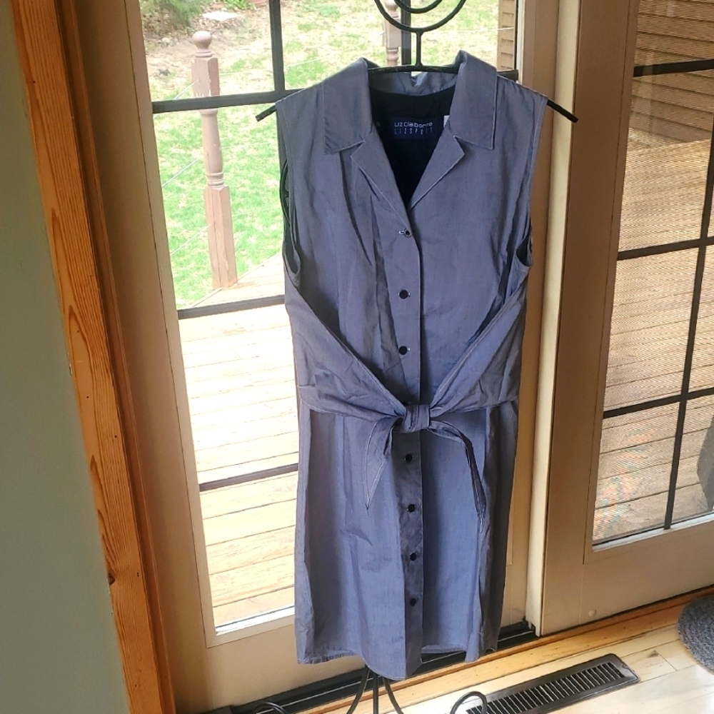 Liz Claiborne Liz Sport Blue Sleeveless Sz. 10 Dress‎